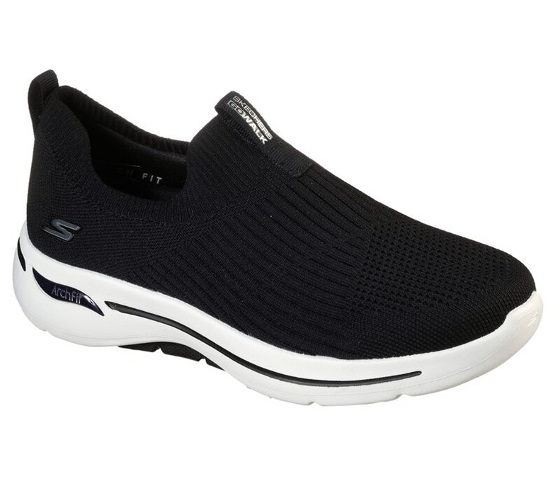 Skechers Dam Svarta Slip On - Gowalk Arch Fit - Iconic - Sverige (CETRZ-9481)